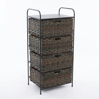 Multi-Layer PE Unit, Hallway Storage Organizer, Bedroom Storage Rack, Living Room Storage Basket, Tall Storage Unit for Home 