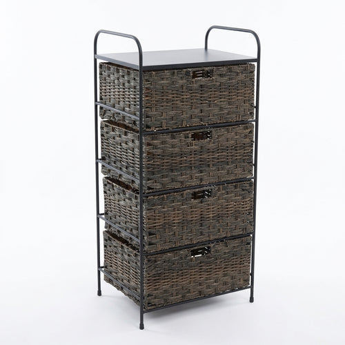 Multi-Layer PE Unit, Hallway Storage Organizer, Bedroom Storage Rack, Living Room Storage Basket, Tall Storage Unit for Home 