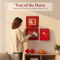 2026 Year of the Horse Wall Calendar with Daily Pages and Blessing Tag