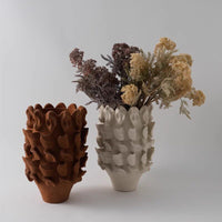 Modern Minimalist Wabi-Sabi Handcrafted Autumn Leaf Art Flower Vase Decoration