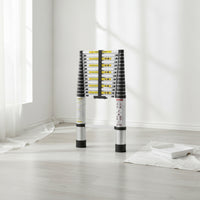 Telescopic Ladder Extendable Ladder Portable for Electricians, Contractors, Home Maintenance, Roof Access, Construction Sites