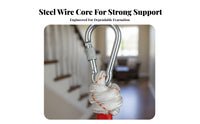 Fireproof Steel Wire Core Safety Rope Wear-Resistant Fire Escape Rope Long-Lasting for Rescue Teams Relief