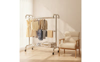 Indoor Outdoor Clothes Drying Rack Rust-Resistant Laundry Drying Rack Space-Saving Airer Heavy Duty for Families