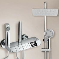 Thermostatic rainfall shower head