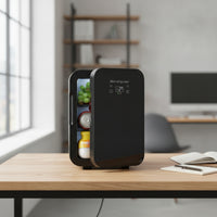 Small Mini Fridge Portable Mini Refrigerator Space-Saving Compact Refrigerator for Students, Office