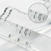 Clear Acrylic Bike Stand Stable Two-Wheeler Parking Stand Modern Bike Parking Rack Low-Profile for Cyclists