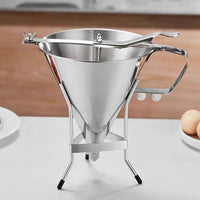 Batter Dispenser Funnel Conical Stainless Steel Funnel Control Lever