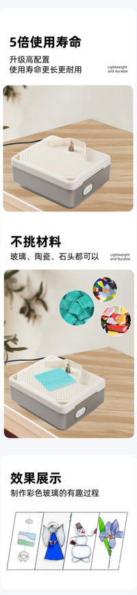 Single-Layer Micro Diamond Wet Polishing Machine for Glass, Ceramic, Jade, and Stone (US Plug)