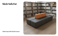 Flexible Arrangement Configurable Bench System Modular Design Public Seating Wear-Resistant Lobby Furniture High-Density Cushion for Interior Designers, Apartment Dwellers, Library, Lounge Area, Waiting Room, Retail Shop