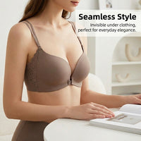 Lingerie Set with Push Up Bra and Front Hook Closure for Women, Padded Cups for Lift and Full Coverage, Y-Back Design for Support