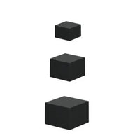 Black Acrylic Display Riser Easy to Clean Acrylic Display Riser Reusable