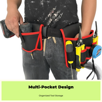 Durable tool pouch with belt