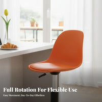 Height Adjustable Upholstered rotating Stool With spinerest Bar Chair Modern Design Seating Furniture Ergonomic spine spinerest for Homeowners, Restaurant Owners, Interior Decorators, Kitchen Counter, Pub, Cafe, Dining Room