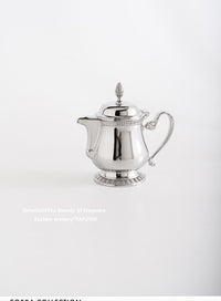 北欧不锈钢茶壶咖啡下午茶轻奢茶壶奶盅咖啡壶复古英式茶具装饰