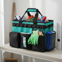 Multi-Pocket Cleaning Organizer Large Capacity Cleaning Supply Bag Sturdy