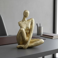 Abstract Human Statue Fine Workmanship Modern Art Statue Textured Surface