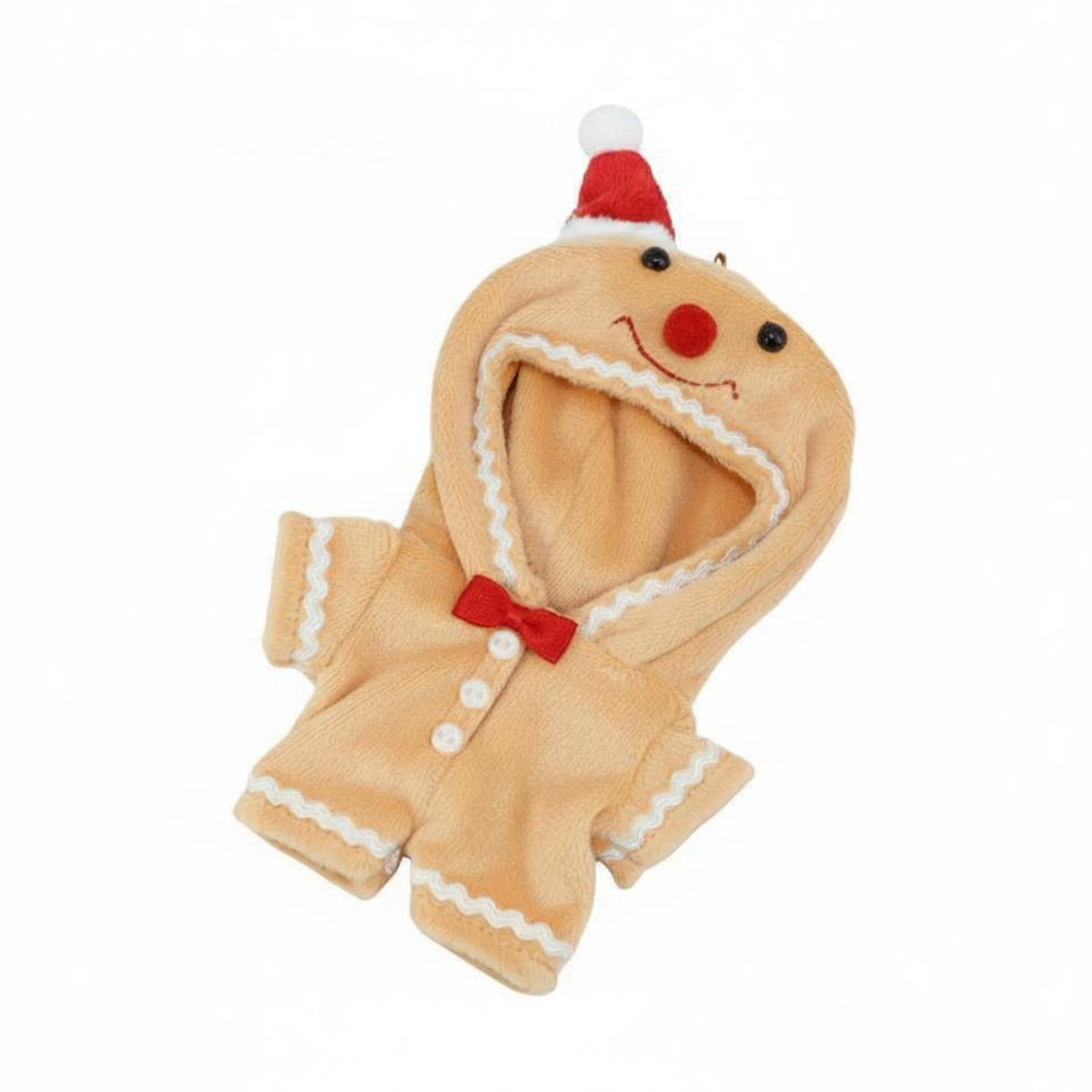 17cm Doll Outfit Easy to Wear Gingerbread Man Doll Costume Toy Accessory