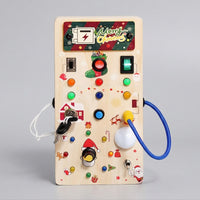 Busy Board with Sensory Switch Board Activity toy Skills for Travel, Preschool
