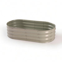 Oval Raised Garden Bed Outdoor Metal Garden Bed Long-Lasting for Gardeners
