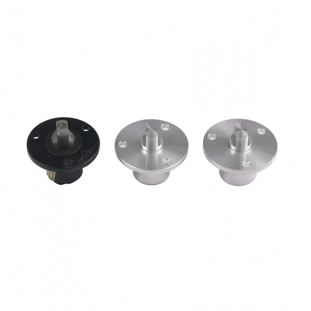 Metal Flange Fitting Three-Hole Mount Flanged Shaft Part Smooth Finish