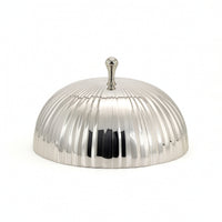 Pedestal Food Dome Stainless Steel Cloche with Tray Long-Lasting
