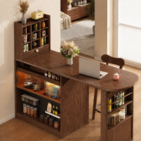 kitchen island with dining table