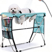 Pet Grooming Hammock with Stand, Foldable Stainless Steel