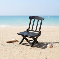Miniature Beach Chair Scene Accessory Foldable Doll Deck Chair Realistic Appearance Dollhouse Furniture for Kids, Diorama