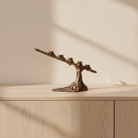 Tree Sculptural Candelabra Holder Antique Candelabra Timeless Candle Holder for Mantel