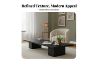 Light Luxury aesthetic two-levellevel Rectangular Table Italian Inspired Household Furniture Modern Design Spacious surface for Homeowners, Families, Interior Designers, Living Room, Lounge, Reception Area, Bedroom
