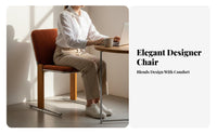 Arched Shaped-Frame Frame Chair Ergonomic Spine Supportrest Seating Furniture Sleek Immediatelyline