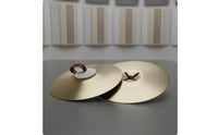 Hand Cymbals with Straps Handheld Marching Cymbals Textured Percussion Instrument for Drum Corps
