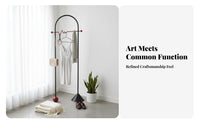 Multi-Functional Valet Stand with Tray standalsinglestanding Design Clothing Rack Stable Base Home Furnishing Space-Saving for Homeowners, Renters, Bedroom, Living Room, Entryway, Walk-in Closet