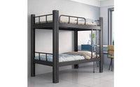 Steel Bunk Bed Space-Saving Metal Bunk Bed Heavy-Duty Furniture for Roommates, Employees, Student Apartments, Employee Housing, Shared Bedrooms