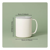 Steel Mug Anti-Slip Bottom Thermal Mug with Lid Vacuum Insulated Travel Cup for Office