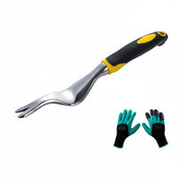 Garden Weeder with Gloves Leverage Design Manual Unwanted Plants Remover Effort
