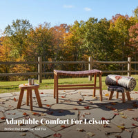 Foldable Woven woven seat Chair Wabi-Sabi Aesthetic Outdoor Furniture Portable