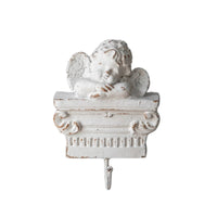 Angel Wall Hook White Cherub Wall Hook Classical for Entryway