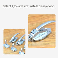 Oven Door Lock Commercial Handle Zinc Alloy Latch Adjustable