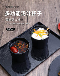 日本多功能汤杯家用早餐杯带盖加厚豆浆杯面条沥水托盘隔水餐盘