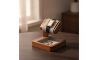 Watch Display Stand with Space-Saving Tray Watch Display Rack Low-Profile for Collectors, Retailers, Dresser, Nightstand, Showcase