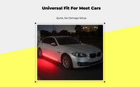App-controlled RGB car door light