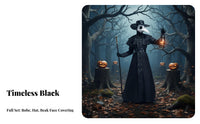 Plague Doctor Costume Faux Leather Accents Dress-up Apparel Scary for Cosplayers