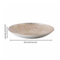 Amber-Hued Glass Fruit Plate Handmade Glass Fruit Tray Versatile