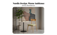 Upholstered Side Chair Comfortable Seat Padding Dining Seat Modern Design Sturdy Long-Lasting for Restaurant Owners, Homeowners