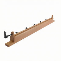 Hand-Crank Clamp Natural Wood Finish Shop Equipment Rectangular Body