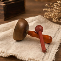 Brass Handheld Singing Bowl Set for Meditation and Yoga