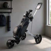 3-Wheel Golf Push Cart Lightweight Three-Wheel Golf Cart Ergonomic Portable for Golfers, Practice Days