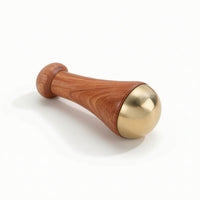 Brass Massage Stick with Wooden Handle Handheld Massager Manual for Home, Travel