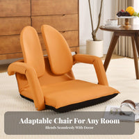 Adjustable Backrest Lounger Includes Armrests Adjustable Split-Back Lounger